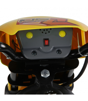 Kids Ride On Car Children Motorcycle Yellow Motocross Style 25W 2.5km/h 3-6 25kg