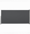 3x1.6M Retractable Side Awning Screen Fence Patio Privacy Divider Grey