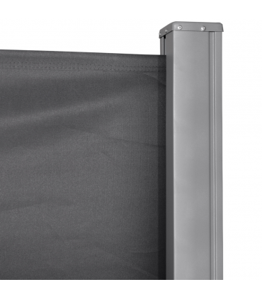 3x1.6M Retractable Side Awning Screen Fence Patio Privacy Divider Grey