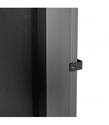 3x1.8M Retractable Side Awning Screen Fence Patio Privacy Divider Black