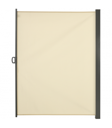 3x2M Retractable Side Awning Screen Fence Patio Privacy Divider Cream