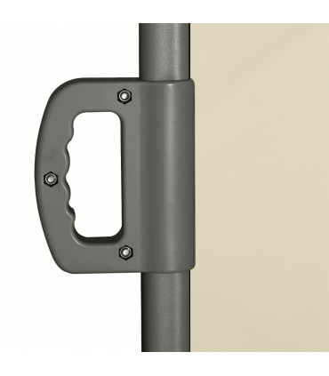 3x2M Retractable Side Awning Screen Fence Patio Privacy Divider Cream