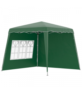 2.4 x 2.4m UV50+ Pop Up Gazebo Canopy Tent with Carry Bag, Green