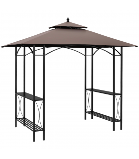 2.5x1.5m BBQ Tent Canopy Patio Outdoor Awning Gazebo Party Sun Shelter