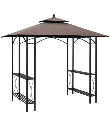 2.5x1.5m BBQ Tent Canopy Patio Outdoor Awning Gazebo Party Sun Shelter