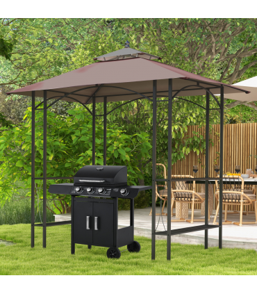 2.5x1.5m BBQ Tent Canopy Patio Outdoor Awning Gazebo Party Sun Shelter