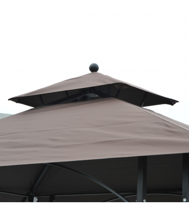 2.5x1.5m BBQ Tent Canopy Patio Outdoor Awning Gazebo Party Sun Shelter