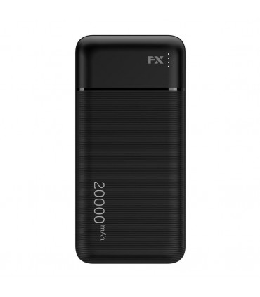 FX 20000 mAh Powerbank with Type-C 3A Output, Black