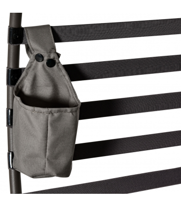 Egg Chair w/ Cushion Steel Frame and Side Pocket for Indoor Outdoor