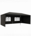 6m x 3m Garden Gazebo Marquee Canopy Party Tent Canopy Patio Dark Grey