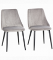 High Back Dining Chairs Velvet-Touch Accent Chairs with Metal Legs