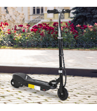 Folding Kids Electric Scooter 7-14 Adjustable Battery Power PU Wheels HOMCOM