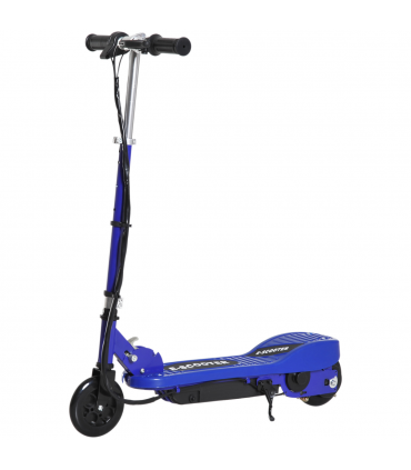 Folding Kids Electric Scooter 7-14 Adjustable Battery Power PU Wheels HOMCOM