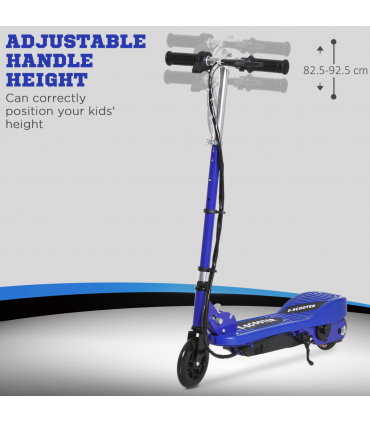 Folding Kids Electric Scooter 7-14 Adjustable Battery Power PU Wheels HOMCOM