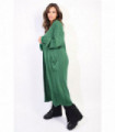 Front Open Long Knitted Cardigan With Front Pockets