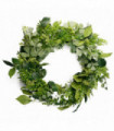 50cm Artificial Wreath Ferns Leaf