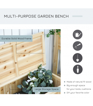 Fir Wood Garden Bench