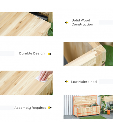 Fir Wood Garden Bench