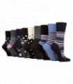 Gentle Grip - Ladies 9 Pack Bamboo Socks (38/39/40)