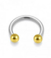 316L Surgical Steel Circular Barbell with Anodised Ball