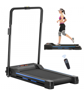 HOMCOM 1-6 km/h Folding Motorised Treadmill Walking w/ Remote Control, Blue