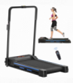 HOMCOM 1-6 km/h Folding Motorised Treadmill Walking w/ Remote Control, Blue