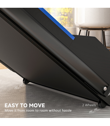 HOMCOM 1-6 km/h Folding Motorised Treadmill Walking w/ Remote Control, Blue