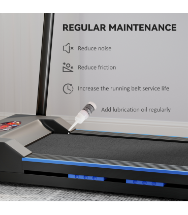 HOMCOM 1-6 km/h Folding Motorised Treadmill Walking w/ Remote Control, Blue