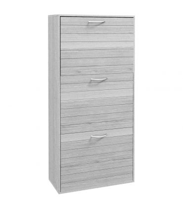 HOMCOM Slim Shoe Storage Cabinet with 3 Flip Drawers for 12 Pair of Shoes