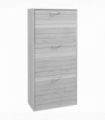 HOMCOM Slim Shoe Storage Cabinet with 3 Flip Drawers for 12 Pair of Shoes
