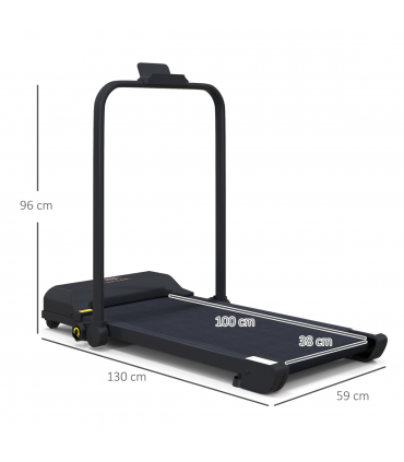 HOMCOM 2.5HP Folding Treadmill Walking Pad with Remote Control, 1-10KM/H