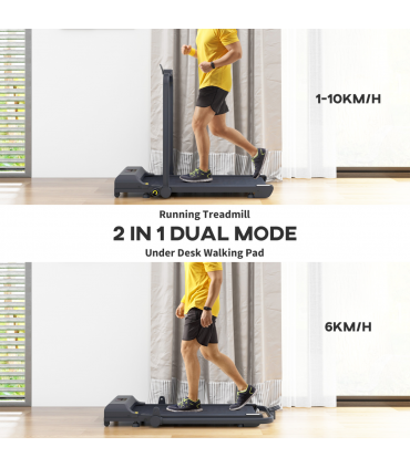HOMCOM 2.5HP Folding Treadmill Walking Pad with Remote Control, 1-10KM/H
