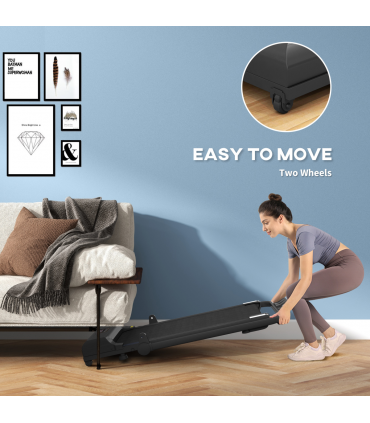 HOMCOM 2.5HP Folding Treadmill Walking Pad with Remote Control, 1-10KM/H