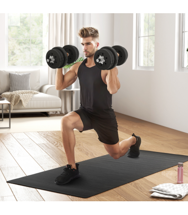 HOMCOM 25KG Adjustable Dumbbells Weight Set Hand Weight for Body Fitness