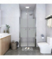 vidaXL Shower Door Half Frosted ESG 86x190 cm