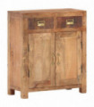 Sideboard 65x30x75 cm Solid Rough Mango Wood