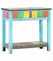 vidaXL Hand Painted Console Table 80x35x75 cm Solid Mango Wood