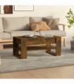 Coffee Table Smoked Oak 102x55x45 cm Engineered Wood
