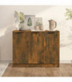 Sideboard Smoked Oak 90.5x30x70 cm Engineered Wood