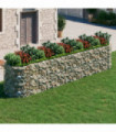 Gabion Raised Bed Galvanised Iron 500x100x100 cm