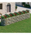 Gabion Raised Bed Galvanised Iron 600x100x100 cm
