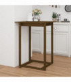 Bar Table Honey Brown 80x80x110 cm Solid Wood Pine