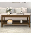 Coffee Table Honey Brown 110x55x45 cm Solid Wood Pine