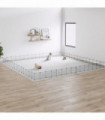 vidaXL 60-Panel Pet Cage with Door Black 35x35 cm Steel