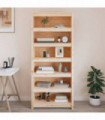 Book Cabinet 80x35x183 cm Solid Wood Pine