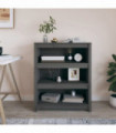 Book Cabinet Grey 80x35x97 cm Solid Wood Pine
