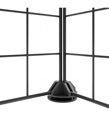 8-Panel Pet Cage Black 35x35 cm Steel