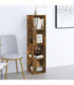 Corner Cabinet Smoked Oak 33x33x132 cm Engineered Wood