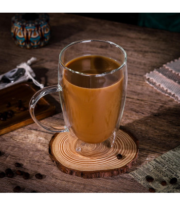 Double Wall Glasses Pivano Barware Clear 15.5 x 9 x 5.8 cm Borosilicate Glass