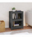 Book Cabinet Grey 50x35x68 cm Solid Wood Pine